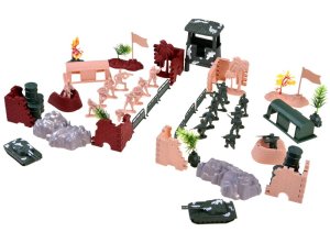 AIG mix Duża Baza wojskowa Żołnierzyki zestaw 200el ZA4364 5