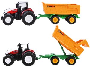 Jokomisiada Traktor na pilota gumowe koła + przyczepa RC0601 3