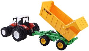 Jokomisiada Traktor na pilota gumowe koła + przyczepa RC0601 6