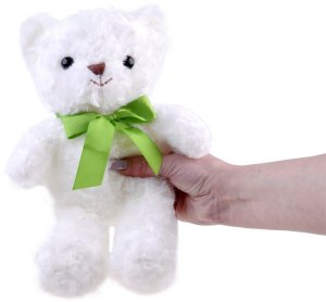 Jokomisiada Pluszowy biały Miś niedźwiadek Pluszak 30cm ZA4455 4