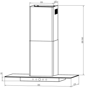 Okap Berdsen Okap kuchenny 60 cm Czarny BT-217 EDUKAMP 9