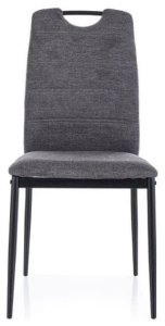 Krzesło tapicerowane RIP BREGO ciemno szare 2