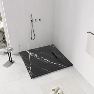 Brodzik prysznicowy Bazalt CARRARA BLACK 90x90 1