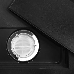 Brodzik prysznicowy Bazalt CARRARA BLACK 90x90 3