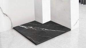 Brodzik prysznicowy Bazalt CARRARA BLACK 90x90 4