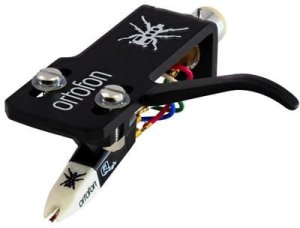 Ortofon Qbert SH4 black headshell on printed 1