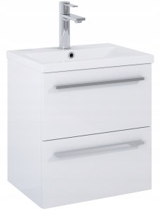 A852449806 / ROCA / KWADRO / ZESTAW ŁAZIENKOWY UNIK 50 CM Z 2 SZUFLADAMI, BIAŁY POŁYSK / ZAMIENNIK 166947 / 1