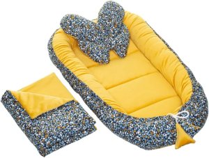 Kokon Velvet Premium Kamyczki musztarda Infantilo 1