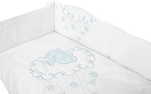 Pościel 100x135 Aniołek 3 cz. niebieski Belisima Baby 1