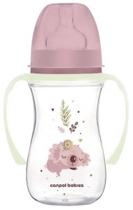 Butelka 240 ml z uchwytami Sleepy Koala róz 35/237 Canpol babies 1
