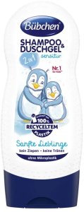 Szampon i żel pod prysznic 2w1 Pingwinki 230 ml Bubchen Bubchen Shampoo  Shower gel 2in1 Gentle Darlings 230ml 1