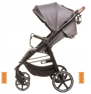 Wózek spacerowy Stinger Pro + Torba Khaki 4Baby 12