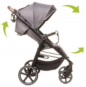 Wózek spacerowy Stinger Pro + Torba Khaki 4Baby 13