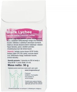 Long Man - Black Lychee - Herbata sypana 50g 2