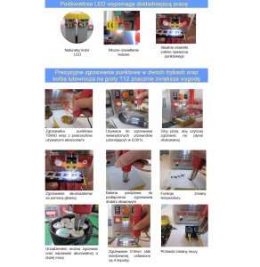 Spawarka Zgrzewarka Impulsowa Punktowa SUNKKO 709AD z Lutownicą Zestaw 5