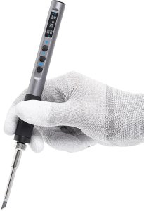 Precyzyjna Lutownica Kolbowa Grotowa USB Grot T12 OLED 180-450C Tryb SLEEP 2