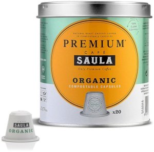 Kawa w Kapsułkach z Etui Saula COMPOSTABLE ECOLOGICO (20 Sztuk) 1