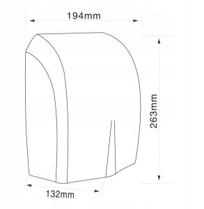 Suszarka do rąk 1500W Czarna MISTRAL PRO NOWOŚĆ 8