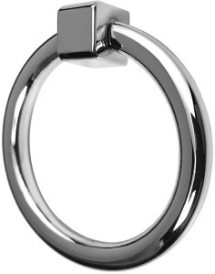 Uchwyt do mebli kołatka srebrna Ring Silver 52 mm 1
