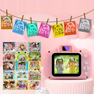 APARAT CYFROWY DLA DZIECI Dziecka Fotograficzny Kamera Różowy + KARTA 4GB 8