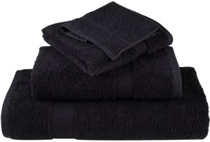 vidaXL vidaXL Ręczniczki premium SOLUND, 10 szt., czarne, 30x50 cm, 600 g/cm 4