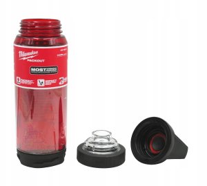 MILWAUKEE PACKOUT BUTELKA PLASTIKOWA  740ml CZERWONA 3