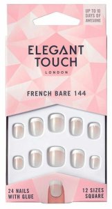 Sztuczne paznokcie Elegant Touch French Xs 24 Części (24 uds) 1