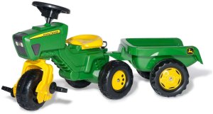Rolly Toys 052769 Traktor Rolly-Kid John Deere 3-Kołowy z Przyczepą 1