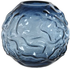 Wazon Home ESPRIT Niebieski Szkło Nowoczesny 21,5 x 21,5 x 19 cm 1