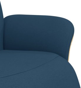 vidaXL Fotel rozkładany z podnóżkiem, niebieski, tkanina 6