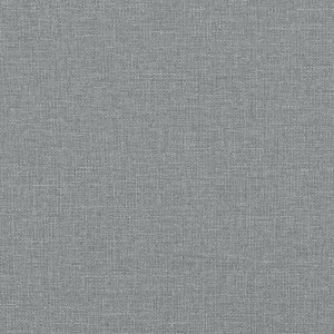 vidaXL Rozkładany fotel z podnóżkiem, jasnoszary, tkanina 8