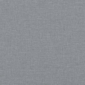 vidaXL Rozkładany fotel z podnóżkiem, jasnoszary, tkanina 8