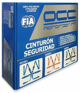 Uprząż z 6 punktami mocowania OCC Motorsport OCCRF4 Żółty 1