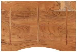 vidaXL Blat biurka, 80x60x2,5 cm, prostokątny, lite drewno akacjowe 5