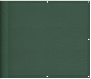 vidaXL vidaXL Parawan balkonowy ciemnozielony 90x800 cm 100% poliester Oxford 2