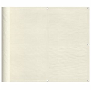 vidaXL vidaXL Parawan balkonowy, kremowy, 90x800 cm, 100% poliester Oxford 2