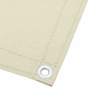 vidaXL vidaXL Parawan balkonowy, kremowy, 90x800 cm, 100% poliester Oxford 3