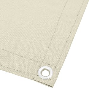 vidaXL vidaXL Parawan balkonowy, kremowy, 75x1000 cm, 100% poliester Oxford 3