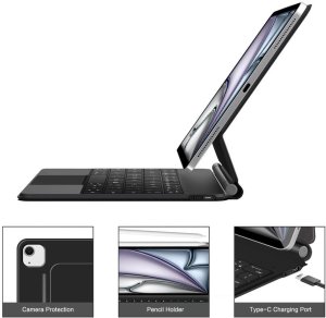 TECH-PROTECT SMARTCASE MAGNETIC + KEYBOARD IPAD PRO 12.9” 4 / 5 / 6 / 2020-2022 / AIR 13” 1 / 2 / 2024-2025 BLACK 8