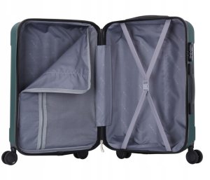 KOMPLET WALIZEK NA 4 KÓŁKACH Zestaw trzy walizki + kuferek Bagaż ABS 4w1 K05 6