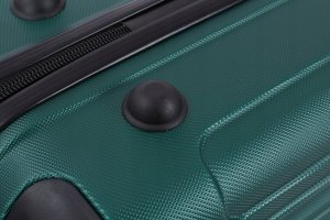 KOMPLET WALIZEK NA 4 KÓŁKACH Zestaw trzy walizki + kuferek Bagaż ABS 4w1 K05 8