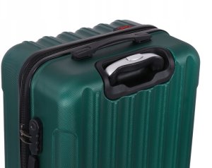 KOMPLET WALIZEK NA 4 KÓŁKACH Zestaw trzy walizki + kuferek Bagaż ABS 4w1 K05 9