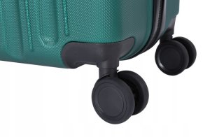 KOMPLET WALIZEK NA 4 KÓŁKACH Zestaw trzy walizki + kuferek Bagaż ABS 4w1 K05 10