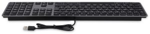 Klawiatura LMP Large Font USB Keyboard 110 keys wired USB keyboard with 2x USB and aluminum upper cover Szwajcarski space gray 3