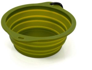 Składana Miska dla Zwierząt Gloria Kolor Zielony Silikon Aluminium 550 ml 1