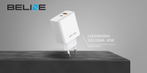 Ładowarka sieciowa Beline 45W GaN        USB-A/USB-C BLN2CW45 biały 3