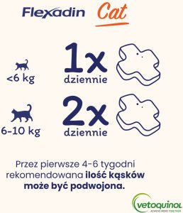 VETOQUINOL Flexadin Cat 60kąsków 3