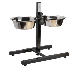 Miski na stojaku regulowanym 2 x 0,9L śr.16cm 1