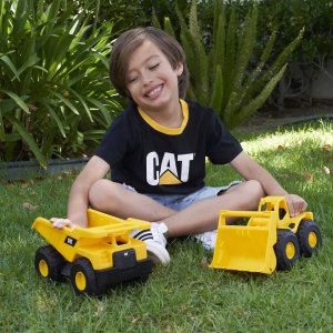 CAT construction fleet, 2 pack - dump truck & wheel loader, 82046 1