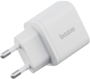 Ładowarka sieciowa Bazic Goport Velox    Kit 1xUSB-C 1xUSB-A GaN 35W z kablem plecionym biały 3